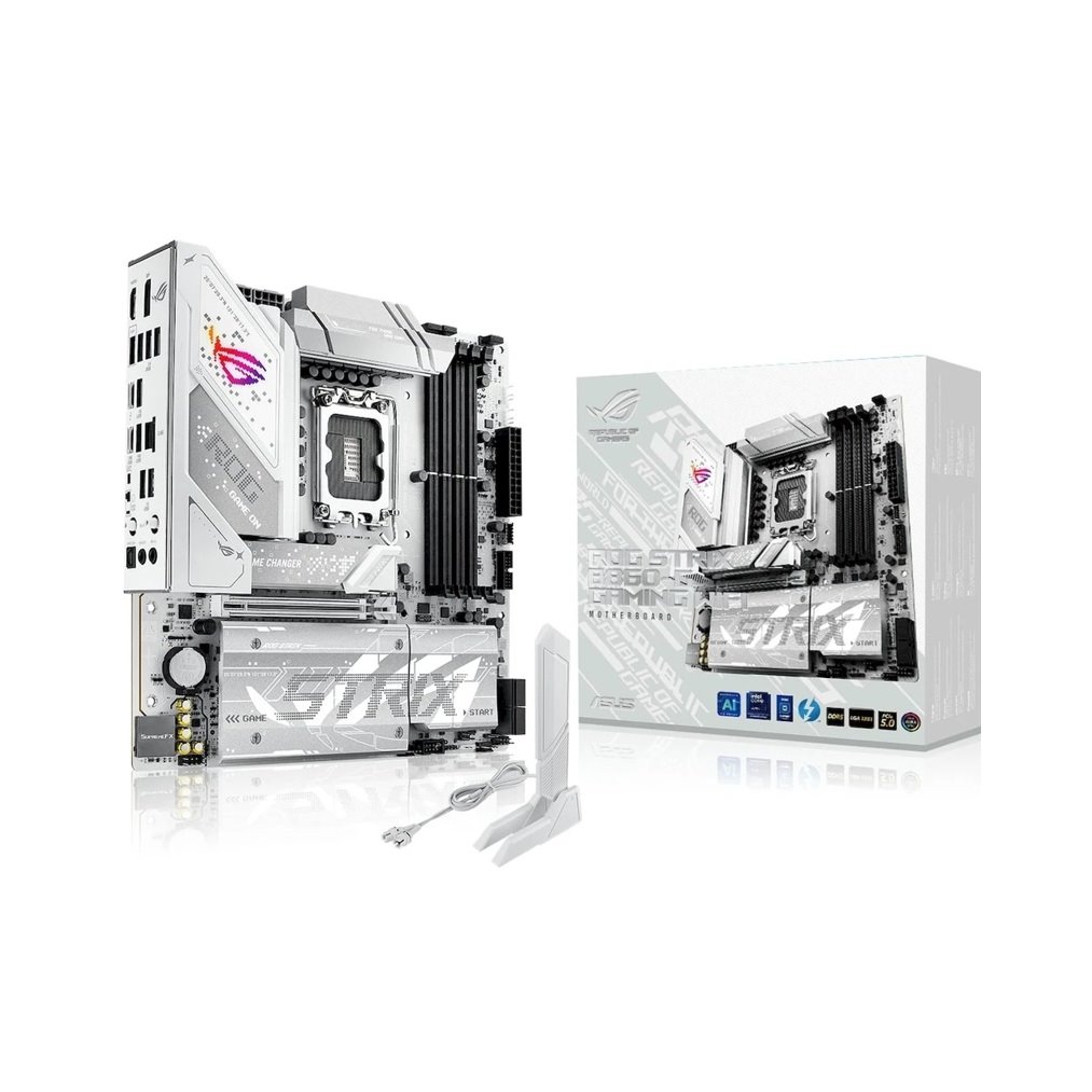 MB ASUS ROG Strix B860-G Gaming WIFI /LGA1851/4xDDR5/M.2/W7+BT5.4/HDMI/DP/USB4/mATX/White