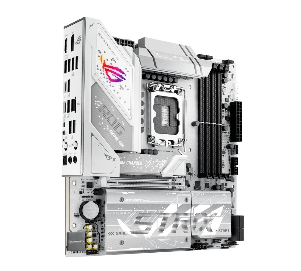MB ASUS ROG Strix B860-G Gaming WIFI /LGA1851/4xDDR5/M.2/W7+BT5.4/HDMI/DP/USB4/mATX/White