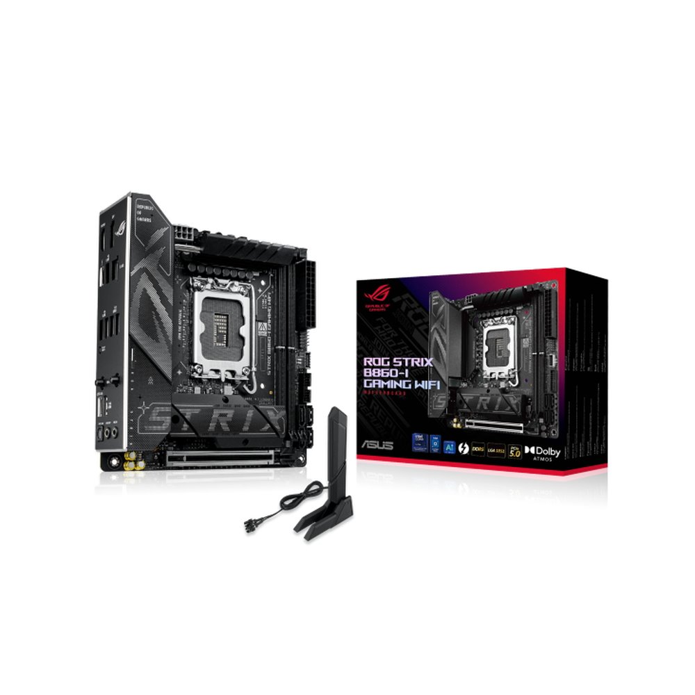 MB ASUS ROG Strix B860-I Gaming WIFI /LGA1851/2xDDR5/M.2/W7+BT5.4/HDMI/DP/USB4/mITX