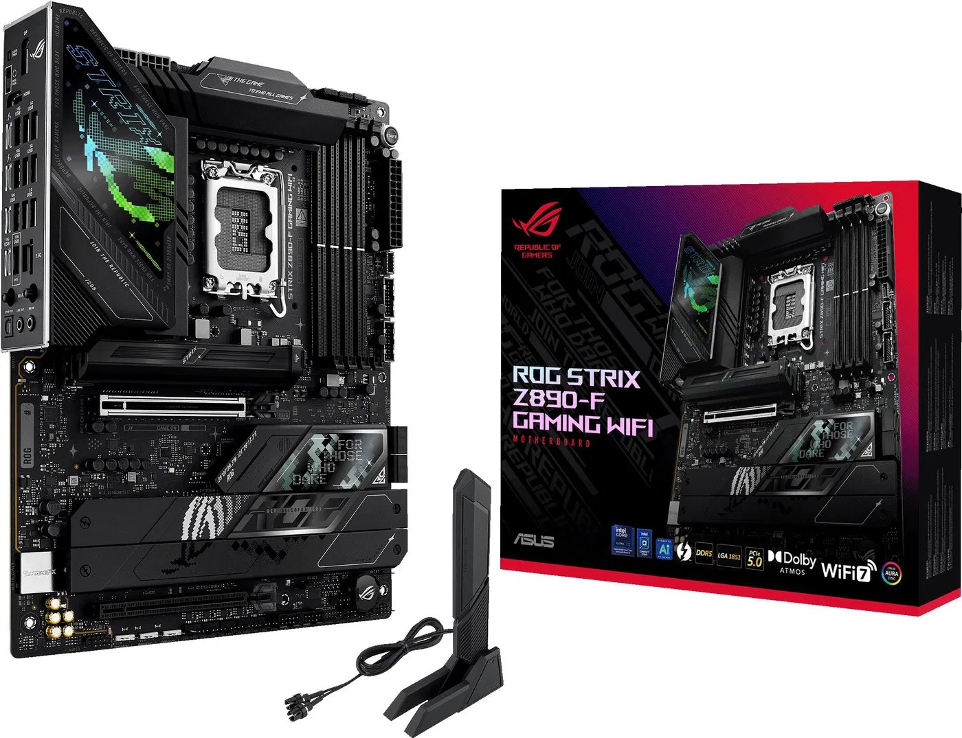 MB ASUS ROG Strix Z890-F Gaming WiFi /LGA1851/4xDDR5/W7+BT5.4/HDMI/DP