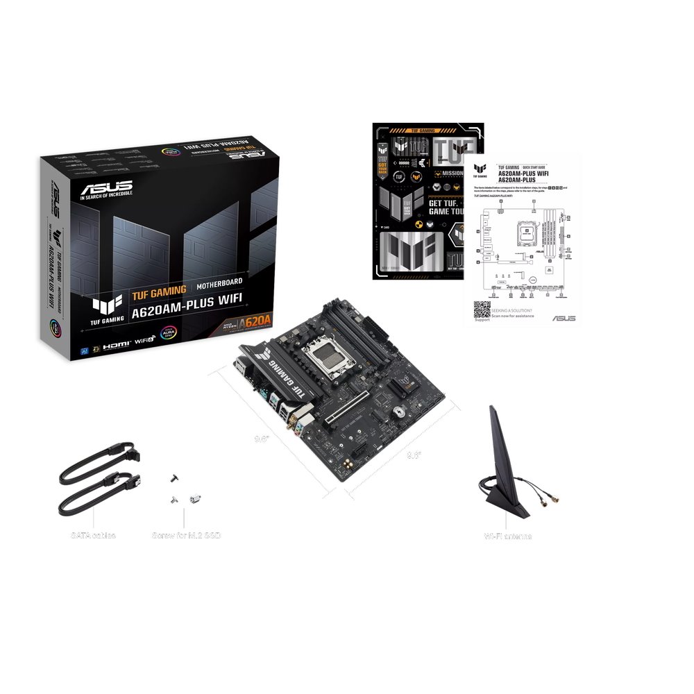 MB ASUS TUF Gaming A620AM-PLUS WIFII /AM5/4xDDR5/M.2/W6+BT5.3/HDMI/DP/mATX