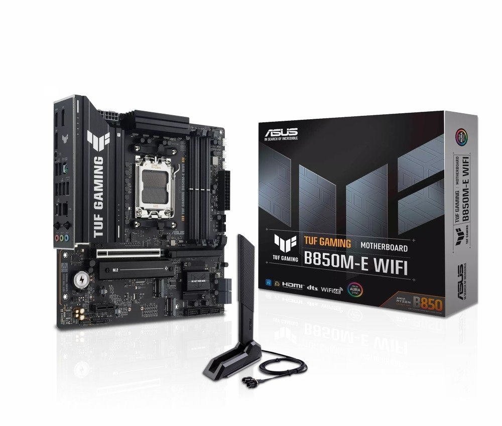 MB ASUS TUF Gaming B850M-E WIFI /AM5/4xDDR5/M.2/W6E+BT5.3/HDMI/DP/mATX