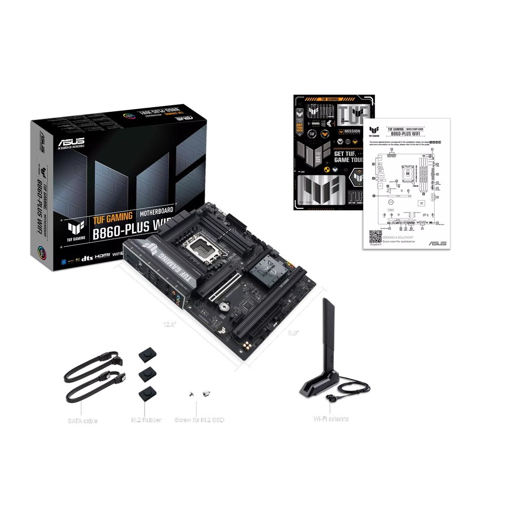 MB ASUS TUF Gaming B860-PLUS WIFI /LGA1851/4xDDR5/M.2/W7+BT5.4/HDMI/DP/USB4/ATX