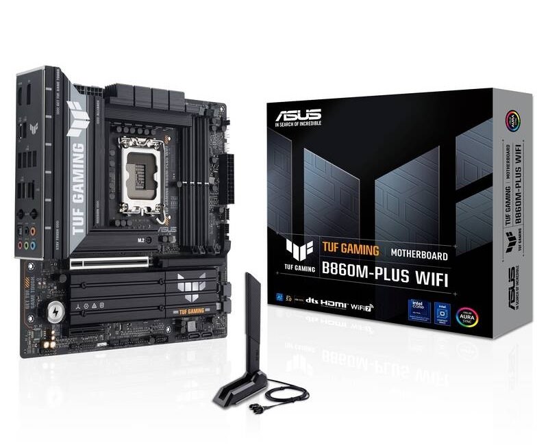 MB ASUS TUF Gaming B860M-PLUS WIFI /LGA1851/4xDDR5/M.2/W7+BT5.4/HDMI/DP/USB4/mATX
