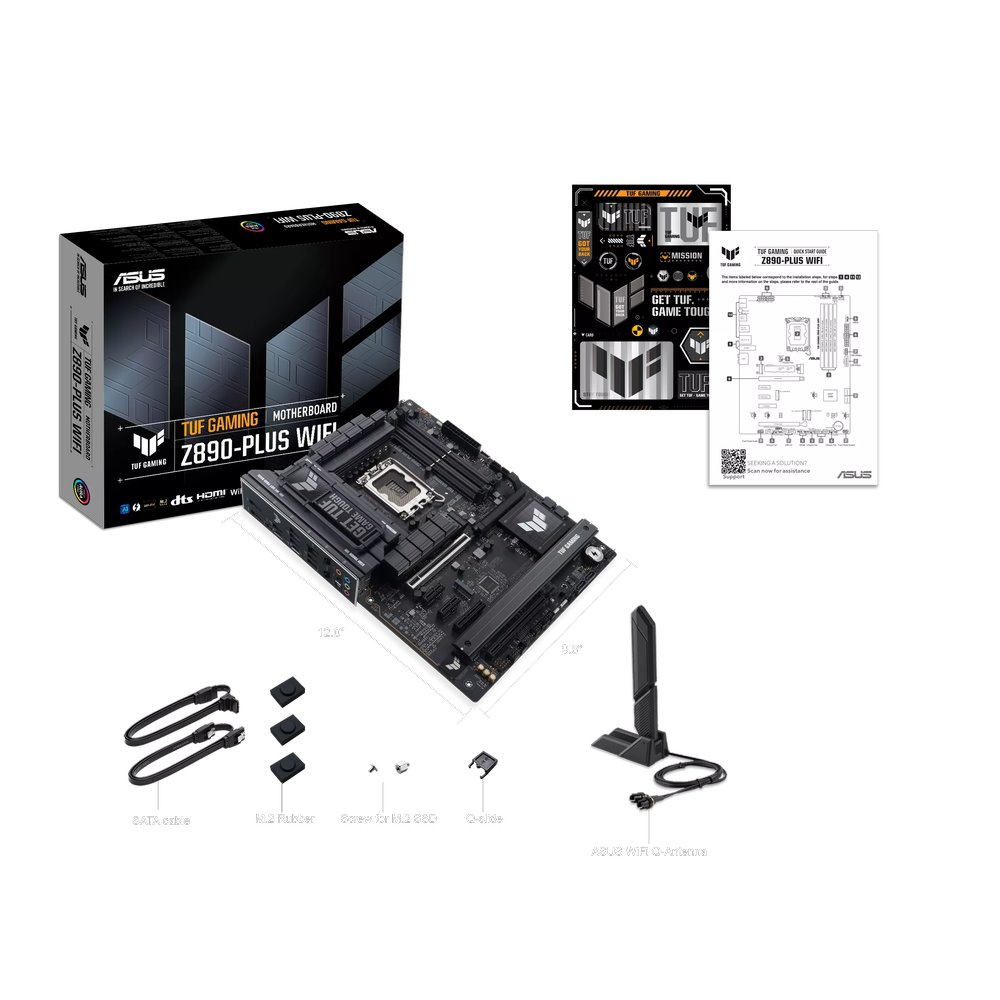 MB ASUS TUF Gaming Z890-PLUS WIFI /LGA1851/4xDDR5/W7+BT5.4/HDMI/DP/TB/ATX