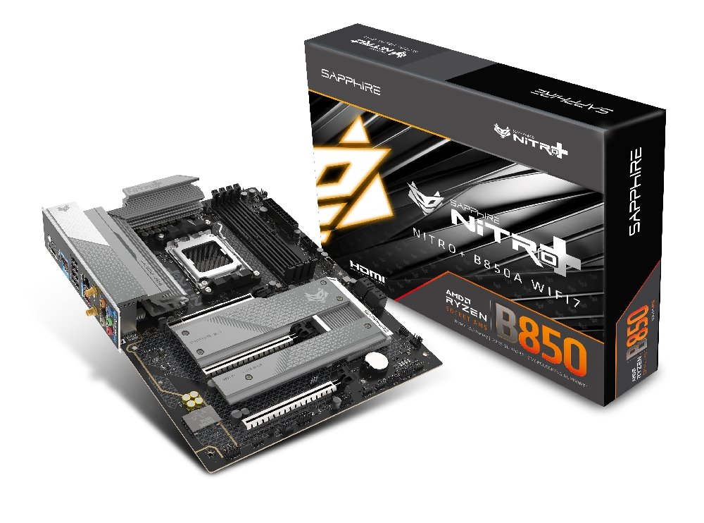 MB SAPPHIRE NITRO+ B850A WIFI7 /AM54xDDR5/M.2/W7+BT5.4/HDMI/DP/ATX
