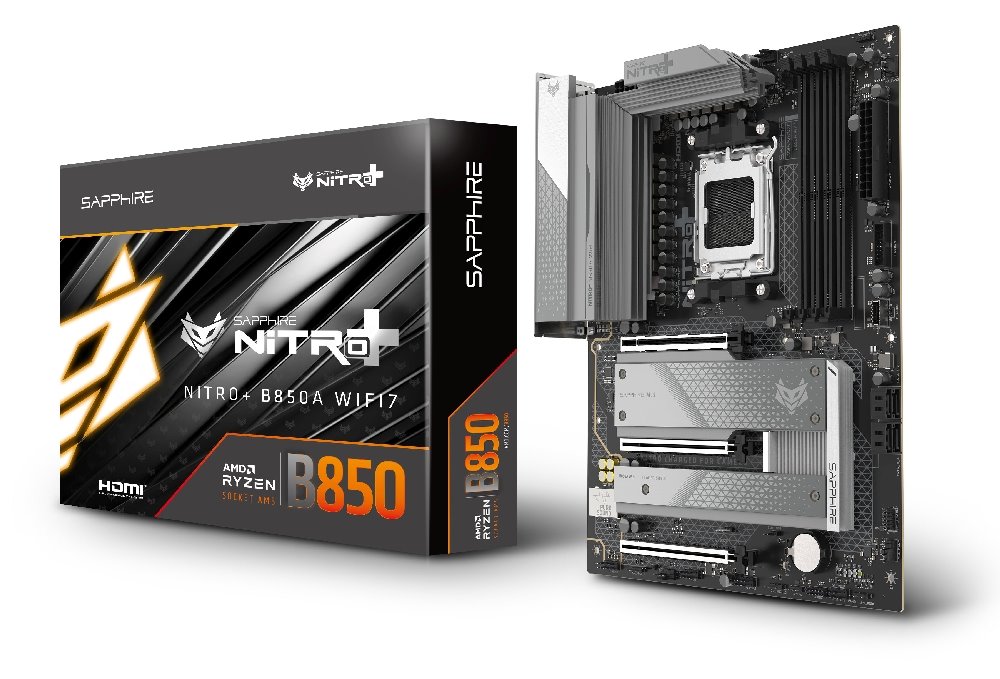 MB SAPPHIRE NITRO+ B850A WIFI7 /AM54xDDR5/M.2/W7+BT5.4/HDMI/DP/ATX