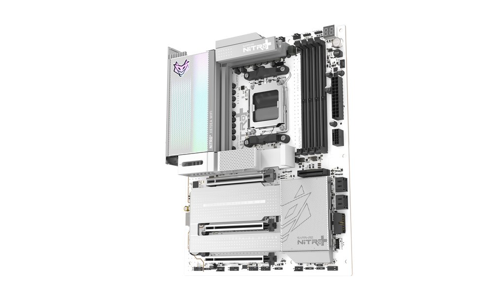 MB SAPPHIRE NITRO+ X870EA PhantomLink Polar /AM5/4xDDR5/M.2/W7+BT5.4/HDMI/DP/ATX, White