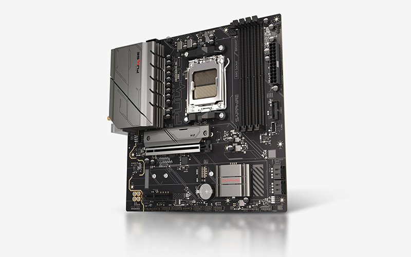 MB SAPPHIRE PULSE B850M WIFI, AM5, 4x DDR5 DIMM, 2x M.2, 4x SATA, 1x 2,5Gb LAN, BT, WF6, 2xPCIe