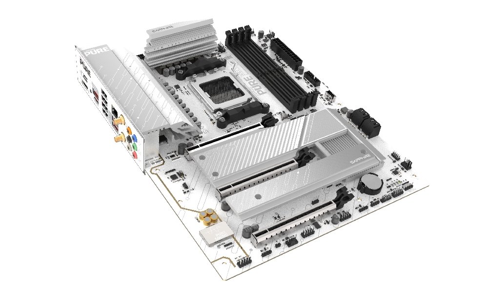 MB SAPPHIRE PURE B850A WIFI7 /AM5/4xDDR5/M.2/W7+BT5.4/W7+BT5.4/HDMI/DP/ATX/White