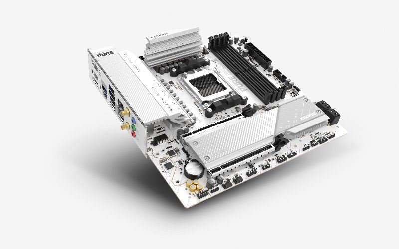 MB SAPPHIRE PURE B850M WIFI, AM5, 4x DDR5 DIMM, 2x M.2, 4x SATA, 1x 2,5Gb LAN, BT, WF6, 2xPCIe