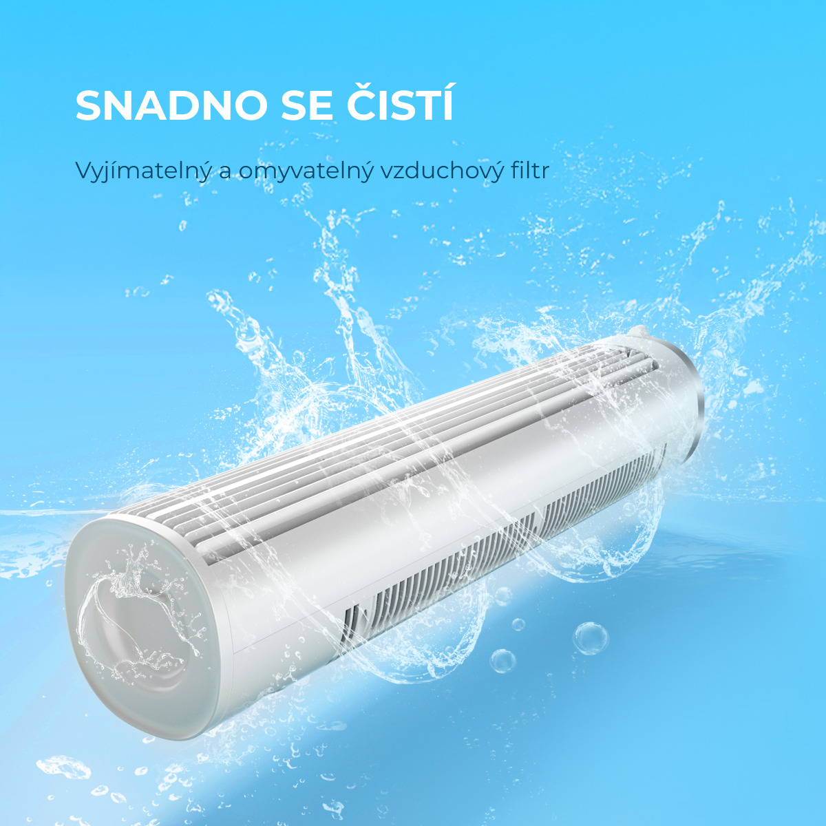 MIDEA Sloupový Aroma omyvatelný ventilátor MFZ402R0BPW