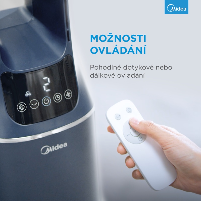 MIDEA ventilátor+čistička AMS150-PBW