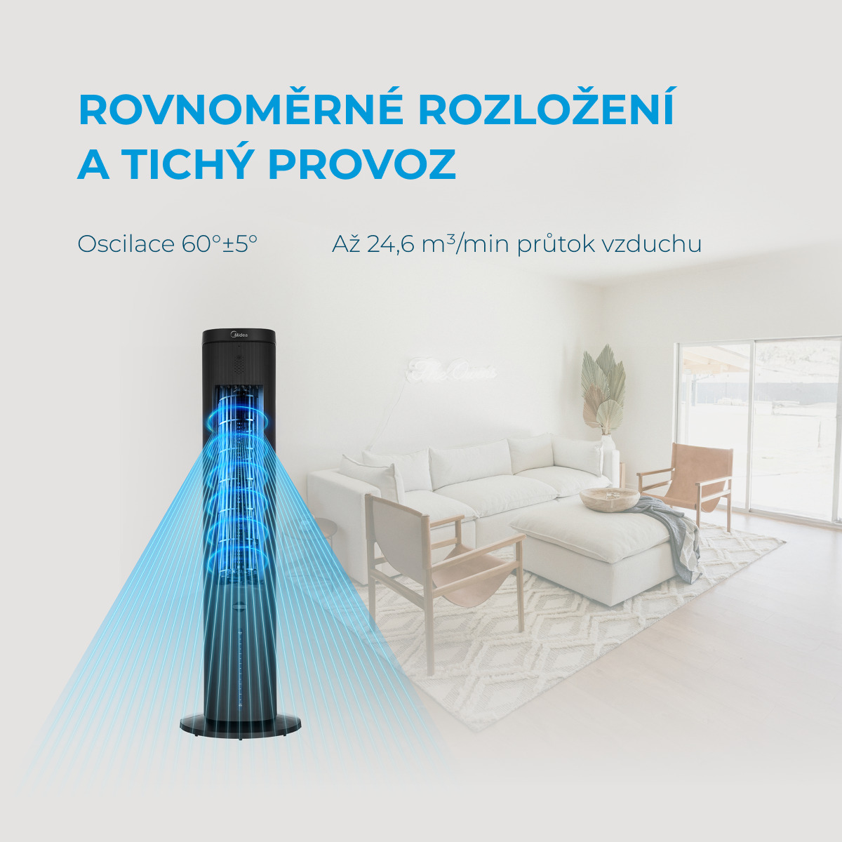 MIDEA Ventilátor se zvlhčovačem MAC402R0BPK