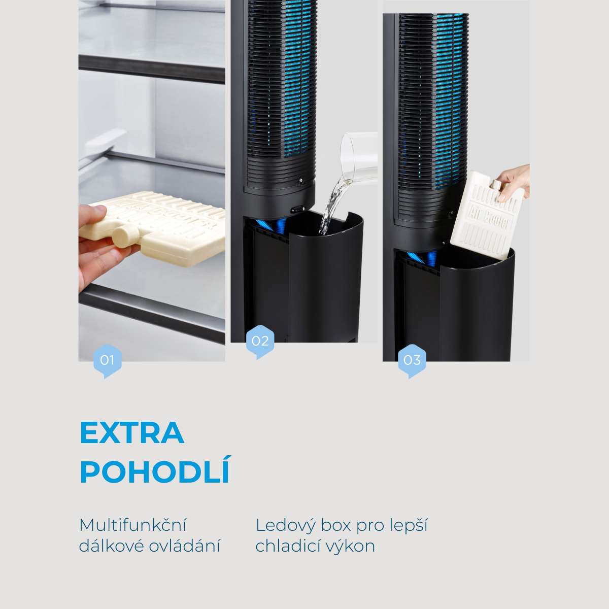 MIDEA Ventilátor se zvlhčovačem MAC402R0BPK