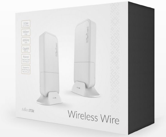 MikroTik Access point 1x GLAN, 60GHz, 716MHz, 256MB RAM, L3; outdoor kit