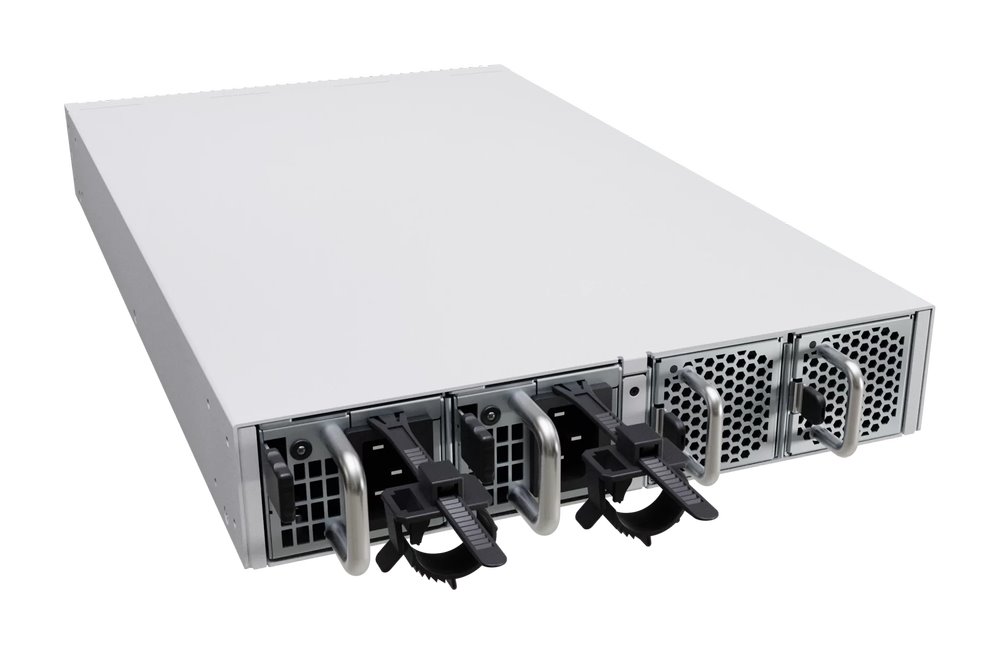 MikroTik Cloud Router Switch CRS804-4DDQ-hRM, 2x10 GbE, 4QSFP56-DD, 2PSU, L6