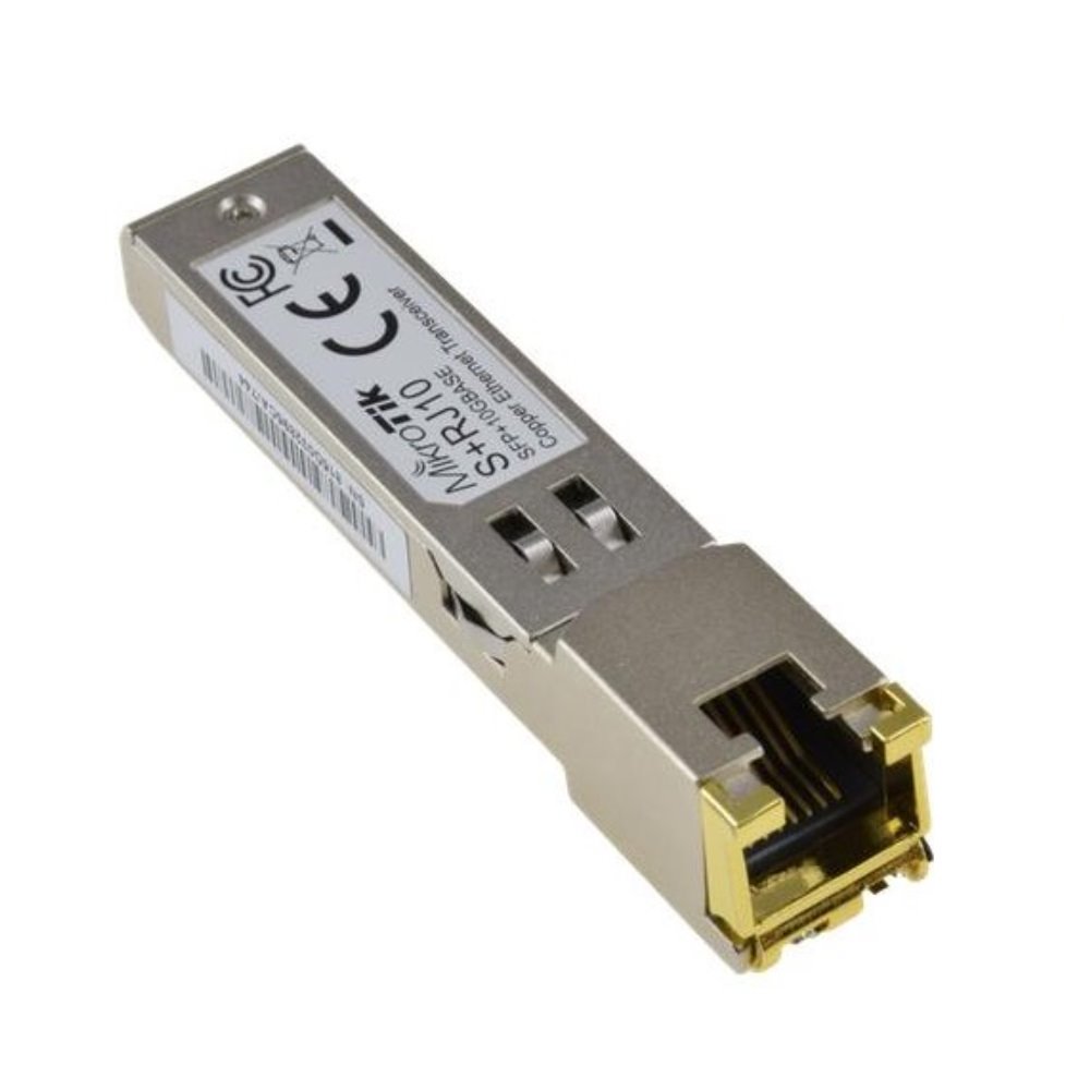 MikroTik modul RJ45 SFP+, 10Gbit, 10/100/1000M, 200m