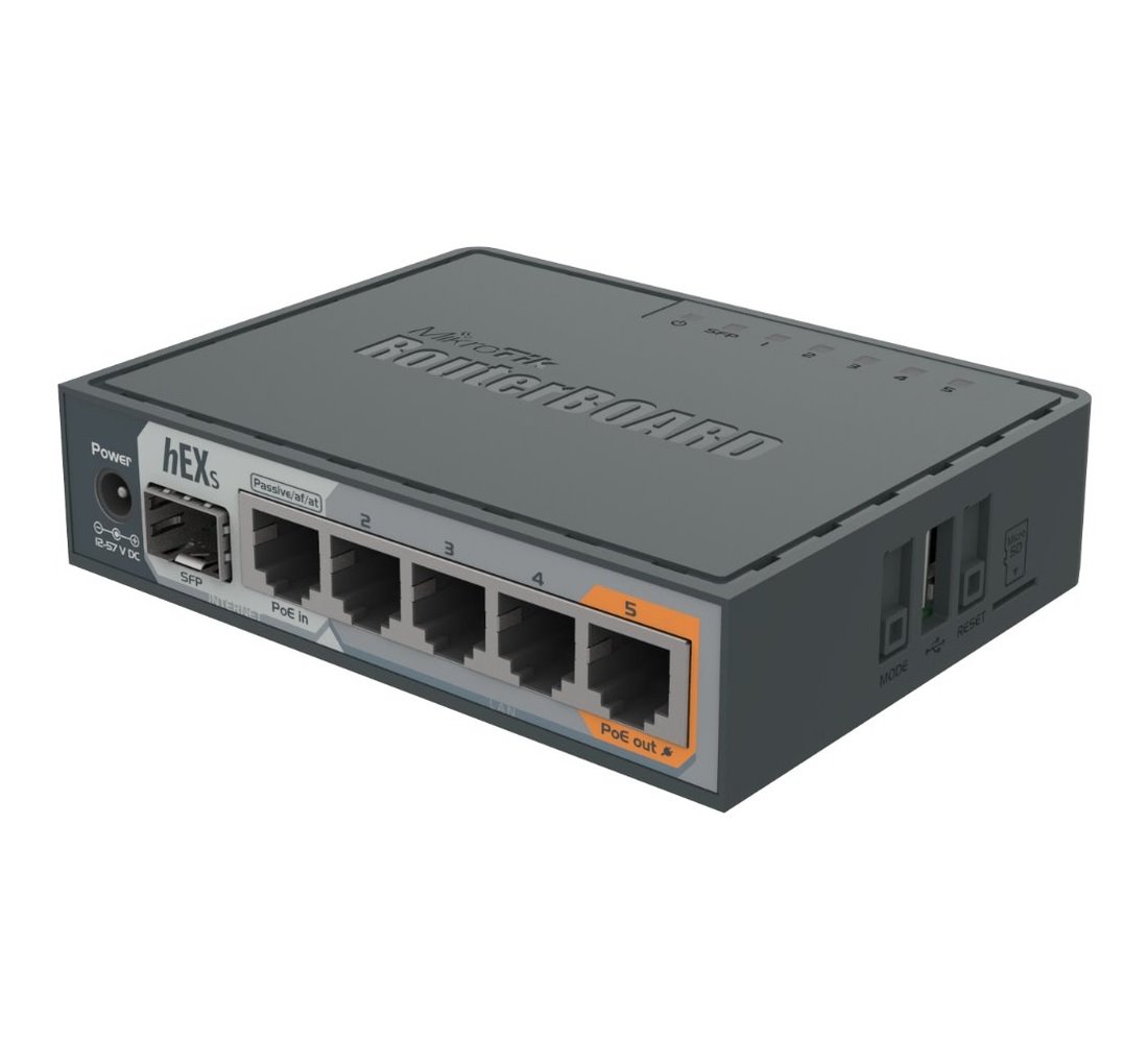 MikroTik RouterBOARD RB760iGS hEX S, 5x1G, 1SFP, L4