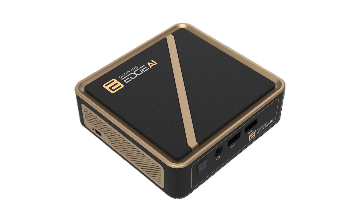Mini PC SAPPHIRE EDGE AI 340 /Ryzen AI 7 340/2x DDR5 SO-DIMM/2x M.2/1x 2.5Gb LAN/WF6E/BT