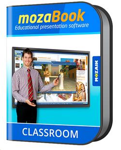 mozaBook CLASSROOM, interactive educational software for teachers, 1 year