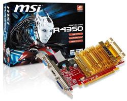 MSI VGA R4350 1GB D2 64bit 600/800MHz HDMI+DVI+VGA, pasiv