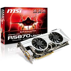 MSI VGA R5870 Lightning 1GB D5 900/4800MHz HDMI+2xDVI+DP 2Slot-FAN