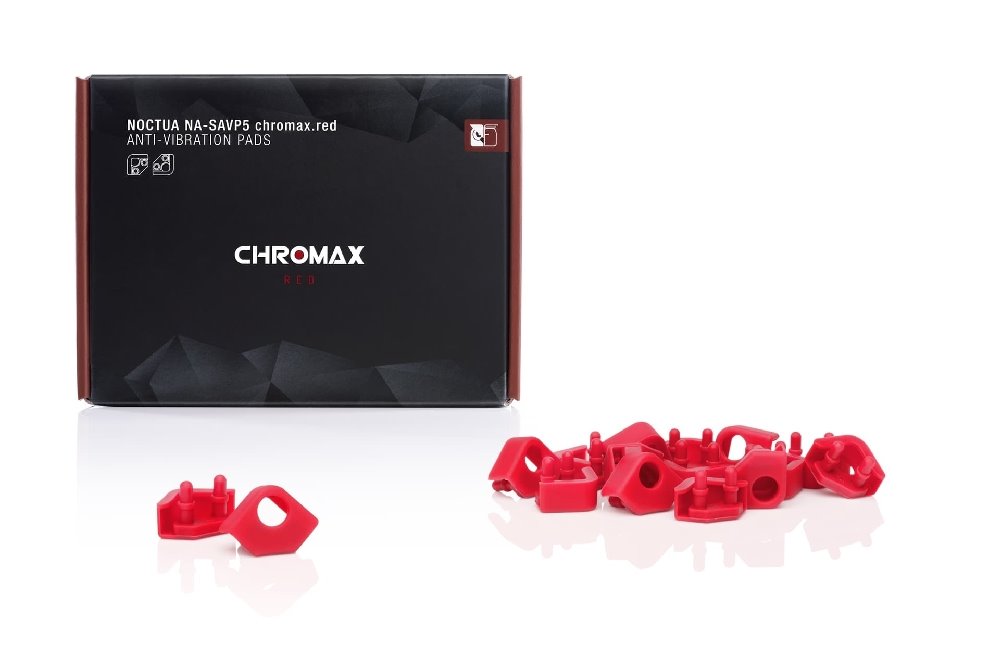 Noctua anti-vibrační podložky NA-SAVP5 16ks chromax.red