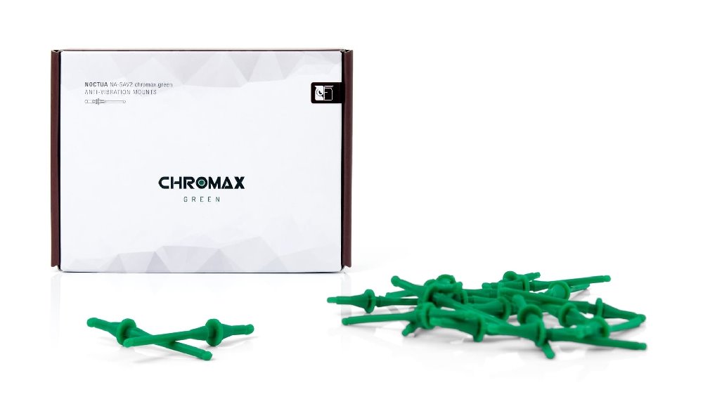 Noctua anti-vibrační šrouby NA-SAV2 20ks chromax.green