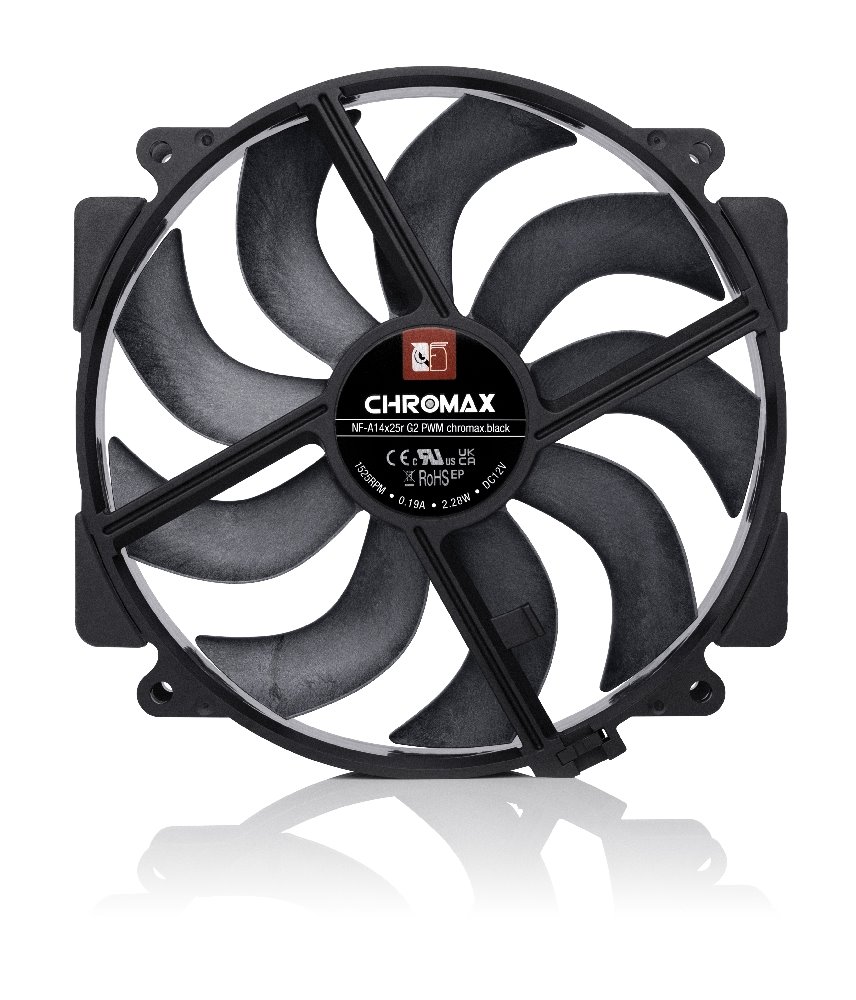 Noctua NF-A14x25r G2 PWM chromax.black