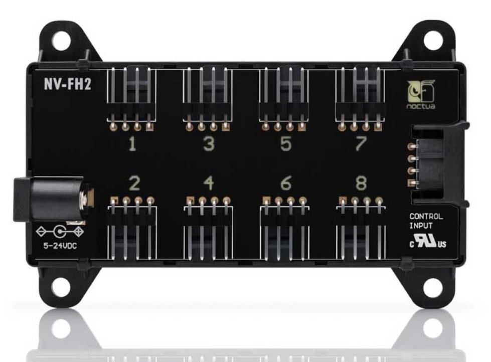 Noctua přílušentství NV-SPH1 8 Channel Fan Hub Set 5V/12V/24V, s power adaptérem