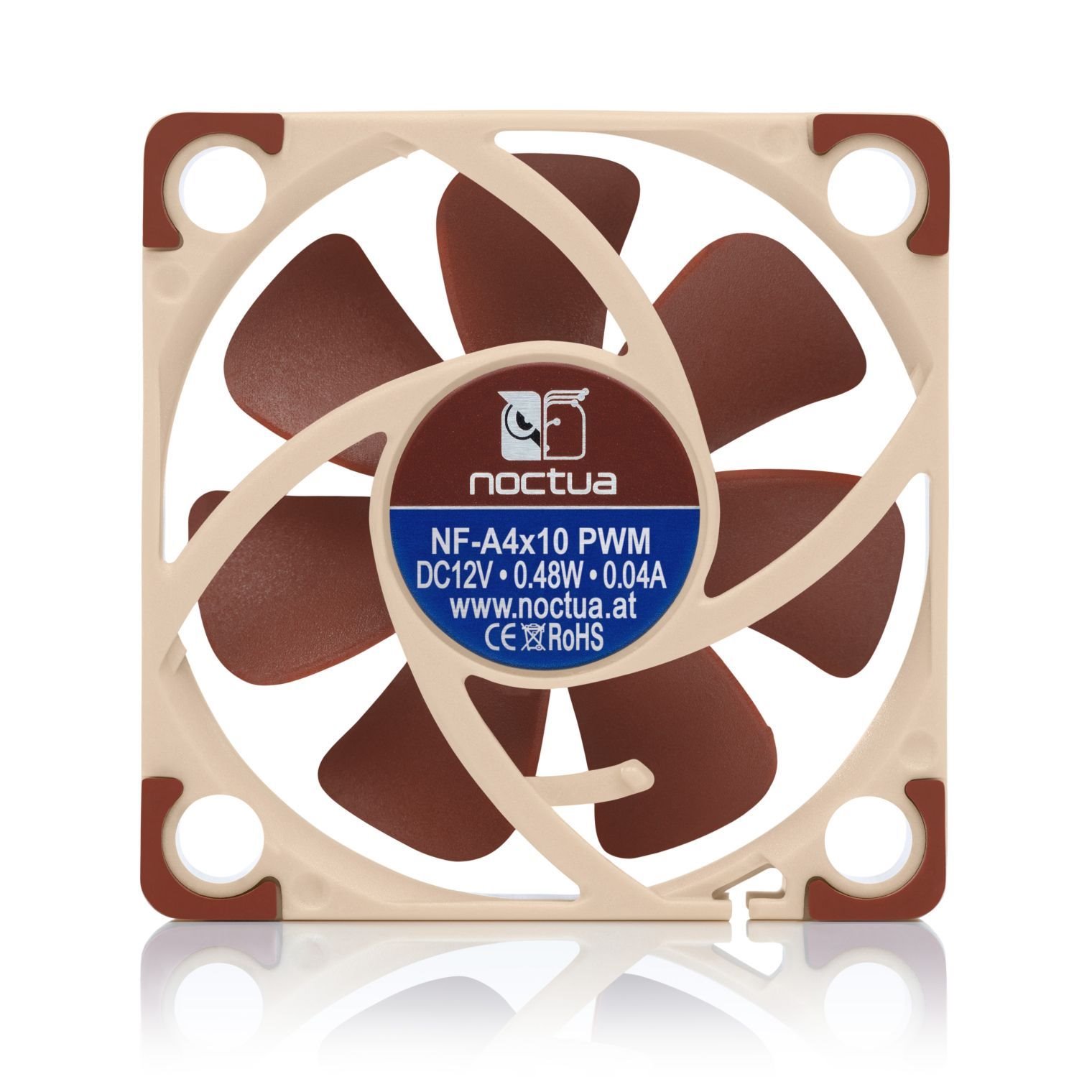 Noctua ventilátor NF-A4x10, 4-pin, 24V PWM, 19.6dB, 40x40x10mm