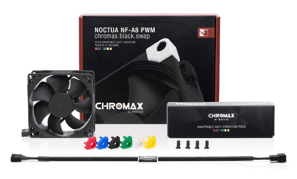 Noctua ventilátor NF-A8 PWM chromax.black.swap