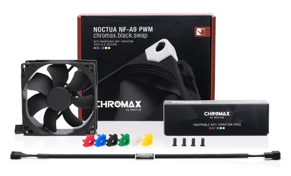 Noctua ventilátor NF-A9 PWM chromax.black.swap