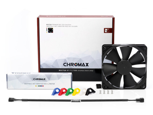 Noctua ventilátor NF-F12 PWM chromax.black.swap