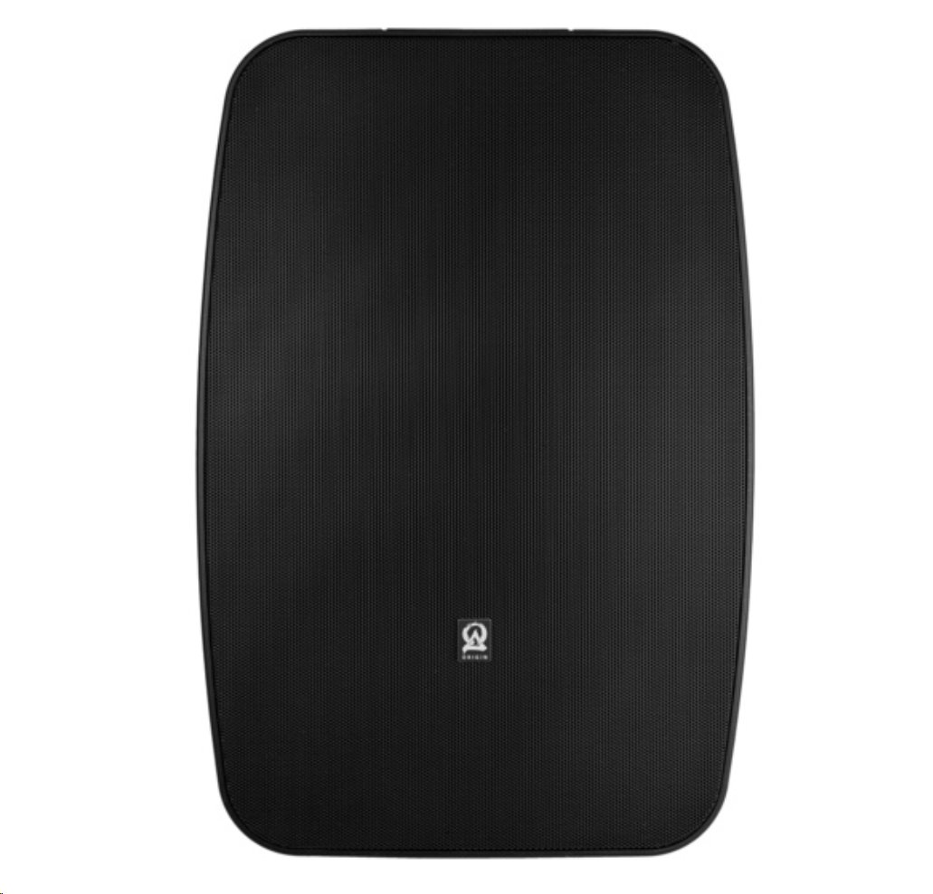 ORIGIN - 8" woofer / 1" ALU tweeter / reproduktor pro venkovní povrchovou montáž / BLACK