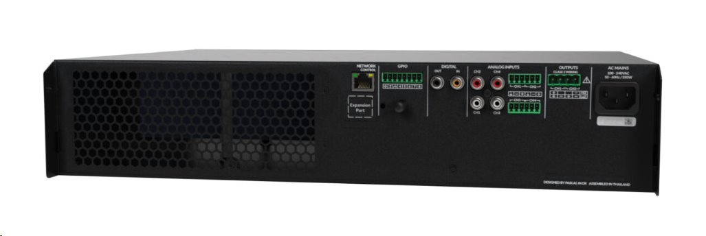 ORIGIN - Zesilovač ProA1000.2 / DSP / 4-kanálový / 4x 500W nebo 2x 1000W Hi-Z / 2U rack