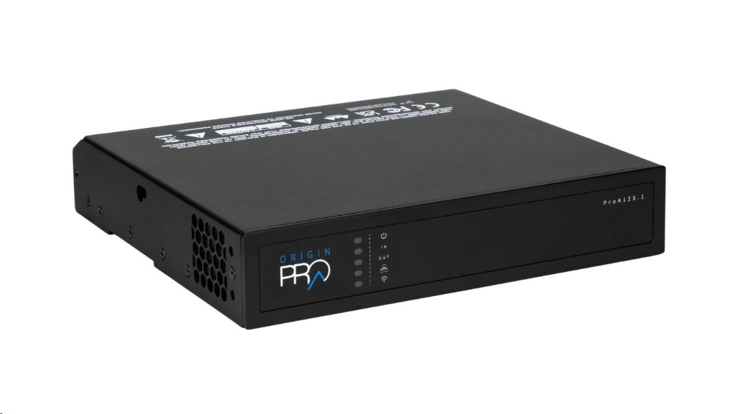 ORIGIN - Zesilovač ProA125.1 / DSP / 2-kanálový / 2x 60W nebo 1x 125W Hi-Z / 1U half-rack