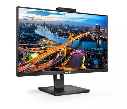 PHILIPS 242B1H/00 23.8" IPS LED 1920x1080 50 000 000:1 4ms 250cd HDMI DP DVI USB CAM repro PIVOT černý