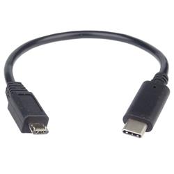 PremiumCord Adaptér USB-C/male - USB2.0 Micro-B/male, 0,2m