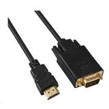 PremiumCord Kabel s HDMI na VGA prevodníkem, délka kabelu 2m
