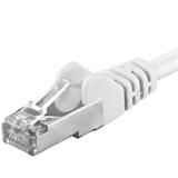 PremiumCord Patch kabel Cat6a S-FTP, AWG 26/7, délka 1.5m bílá