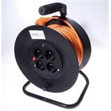 PremiumCord Prodlužovací kabel 230V 50m buben, průřez vodiče 3x1,5mm2