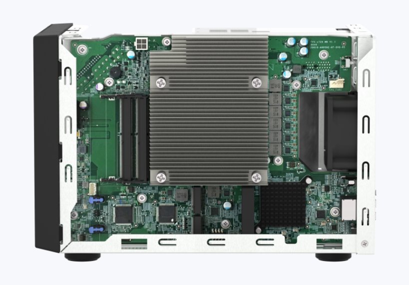 QNAP 4-bay TVS-h474-PT-8G (Pentium Gold 3,7GHz, 8GB DDR4, 4x 3,5", 2x M.2 PCIe Gen3, 2x 2,5GbE)