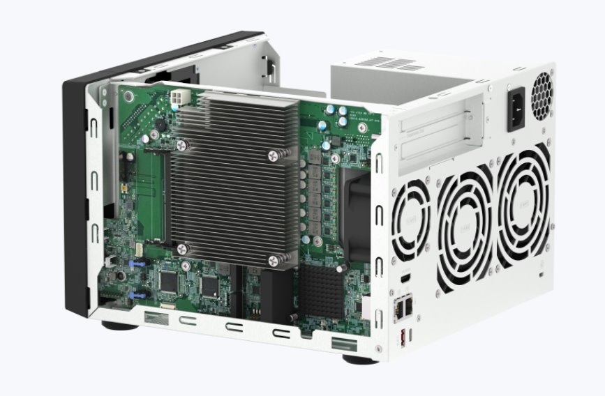 QNAP 6-bay TVS-h674-i5-32G (Core i5 4,4GHz, 32GB DDR4, 6x 3,5", 2x M.2 PCIe Gen4, 2x 2,5GbE)