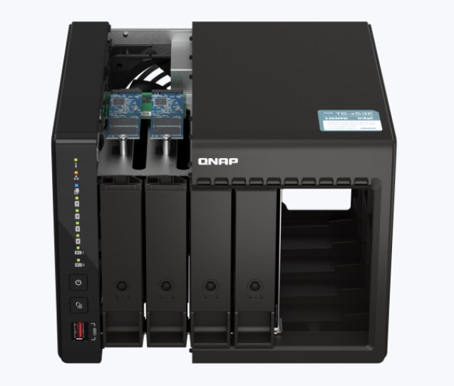 QNAP NAS desktop TS-453E-8G (2,6GHz / 8GB RAM / 4x SATA / 2x HDMI / 2x PCIe / 2x 2,5GbE / 2xUSB 2.0 / 2xUSB 3.2)