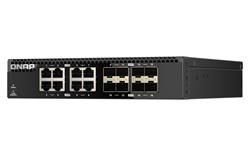 QNAP switch QSW-3216R-8S8T (8x 10G GbE porty + 8x 10G SFP+ porty, poloviční šířka)