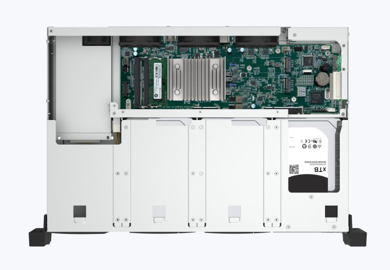 QNAP TS-855eU-8G (8core 2,8GHz, 8GB RAM, 8x SATA, 2x 2,5GbE, 2x M.2 NVMe, 2x PCIe, malá hloubka)