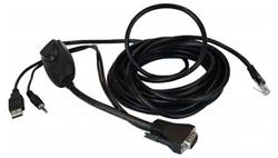 Raritan Integrated KVM Cable for VGA, USB and Audio, 2 meters