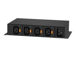 Raritan mini-PDU, unit metered & outlet switched, 1F/16A, 4xC13, 44 x 220 x 133 mm